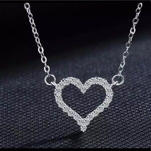 925 STERLING SILVER HEART PENDANT NECKLACE